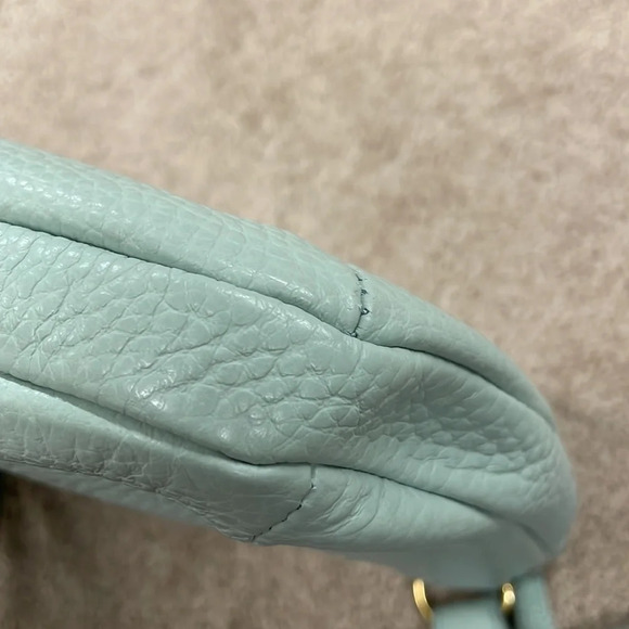 NWT FOSSIL FOSSIL Tessa Misty Jade Leather Cowhide Crossbody Bag - Picture 8 of 13